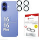 Displex Camera Protection Tempered Glass for the iPhone 16 / 16 Plus