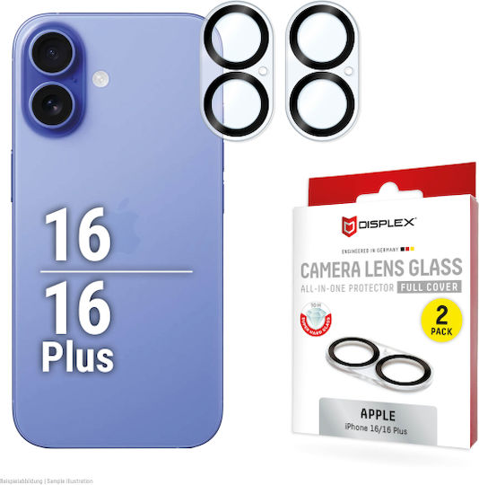 Displex Camera Protection Tempered Glass for the iPhone 16 / 16 Plus