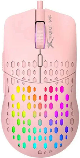 Xtrike Me ME GM-209P RGB Gaming Mouse 8000 DPI Pink