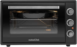 NobeLTek Ηλεκτρικό Φουρνάκι 60lt Χωρίς Εστίες με Αέρα Μαύρο