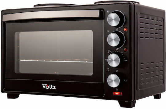Voltz Electric Countertop Oven 40lt Without Burners Black