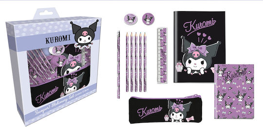 Graffiti Kids Stationery Set with Pencil, Sharpener, Eraser, Notepad, Ruler and Pencil Case 12pcs