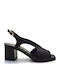 Leder Sandalen Anatomisch Schwarz