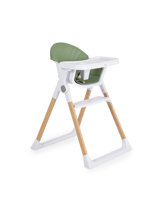 Cangaroo Almond Foldable Baby Highchair Green
