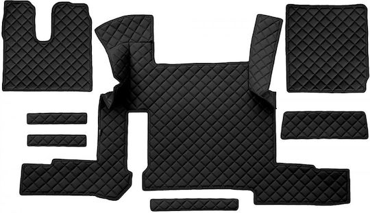 Set of Front and Rear Mats Universal 3pcs MAN TGX 2020+ Black