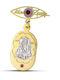 Themelidis Jewels Kinder Sicherheitsnadel aus Gold 14K mit Bild der Jungfrau Maria