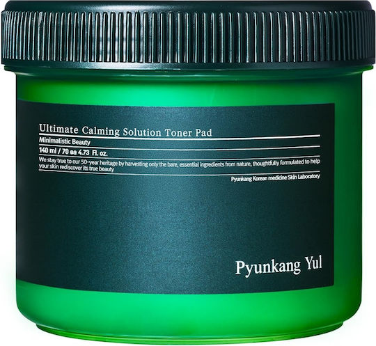 Pyunkang Yul Ultimate Calming Solution Toner Pads Tonere Pentru Față cu Niacinamidă Pantenol și Acid Hialuronic