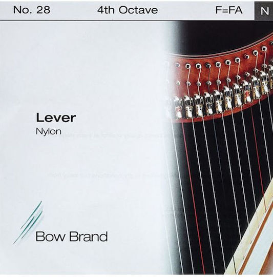 Bow Brand Single Nylon String for Harp Lever Fa F 4th Octave