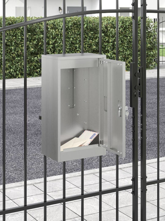 vidaXL Cutie Poștală pentru Exterior Inox în Culoarea Negru 30x23x55cm