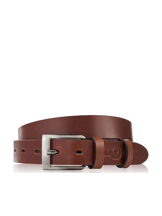 Herren Gürtel Leder Tabac Braun