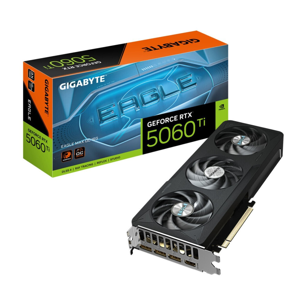 Gigabyte GeForce RTX 5060 Ti 16GB GDDR7 EAGLE MAX OC Κάρτα Γραφικών