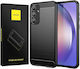 Spacecase Carbon Back Cover Σιλικόνης Μαύρο (Galaxy A55)