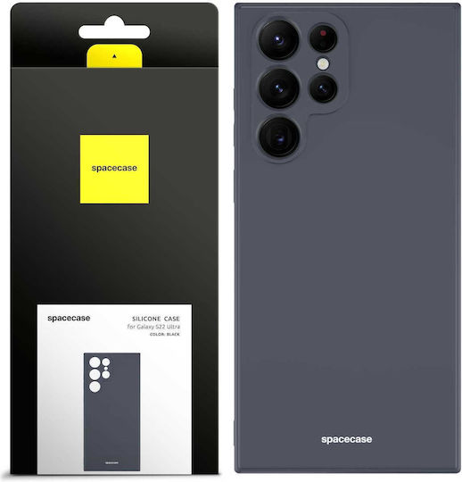 Spacecase Back Cover Σιλικόνης Μαύρο (Galaxy S22 Ultra 5G)