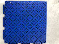 Graboplast Set Plastic Floor PVC with 1 Tiles 1.8mm L30cmxW30cm Blue
