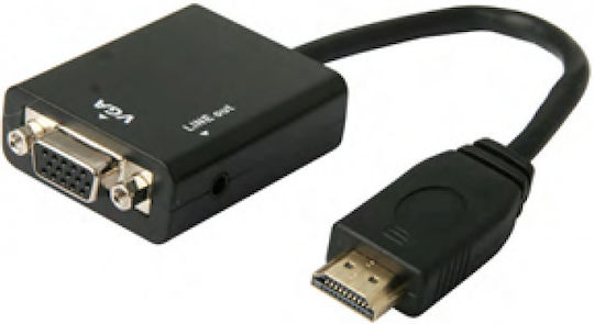 Jager Μετατροπέας HDMI male σε VGA female 1τμχ CVT-125