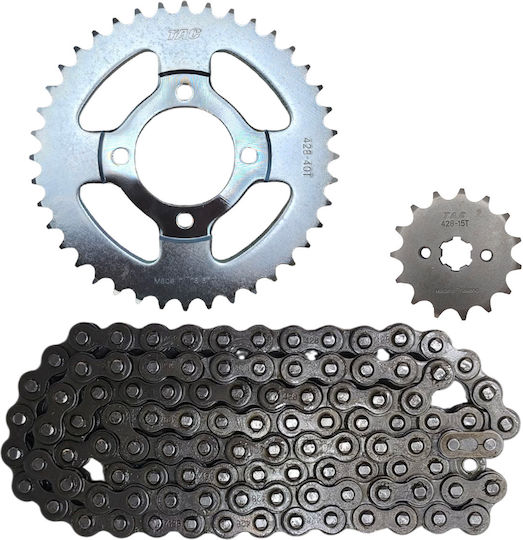 Kette & Ritzel 428 15Z 40Z Honda Supra 100 Tac