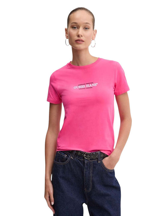 Guess Γυναικείο T-shirt Pink