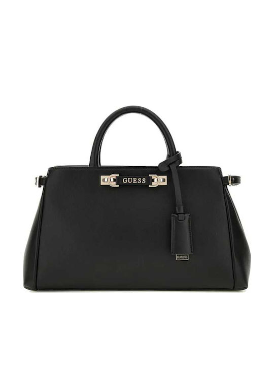 Tommy Hilfiger Γυναικεία Τσάντα Tote Χειρός Μαύρη AW0AW16296