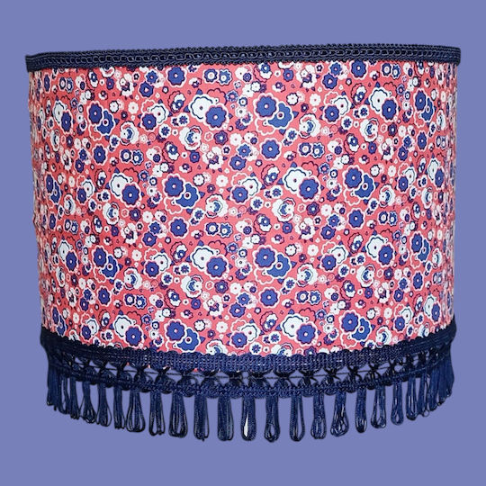 Oxygen Flowers Κρεμαστό Φωτιστικό Μπλε με Ντουί E27 35x20εκ.