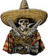 Αυτοκόλλητο Down-n-out Bandido Skull Sticker