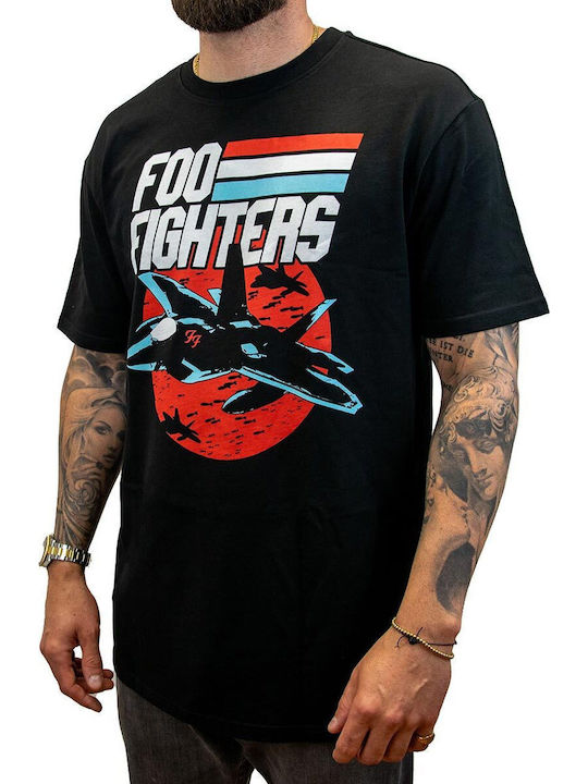 Amplified Oversized T-shirt Foo Fighters Top Dave Black Unisex Zav862n323