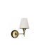 GloboStar Modern Lamp Wall with Socket E27 Beige 13x14x21cm
