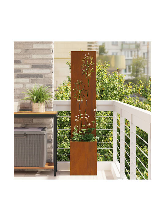vidaXL Topf Metallisch Rusty 32x140cm.