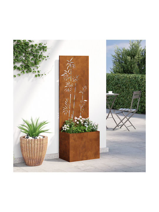 vidaXL Ghiveci Metal Rusty 50x140x140cm.