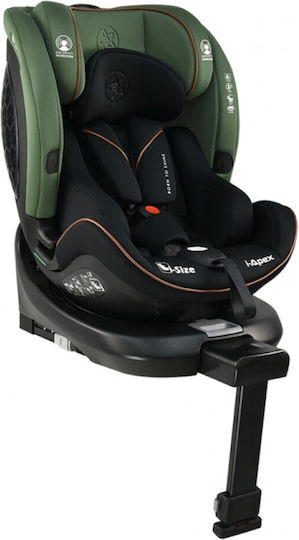Bebe Stars I-Apex Baby Car Seat i-Size with Isofix Green