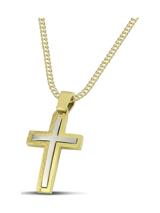 Themelidis Jewels Aur Cruce 14K Față și spate c...