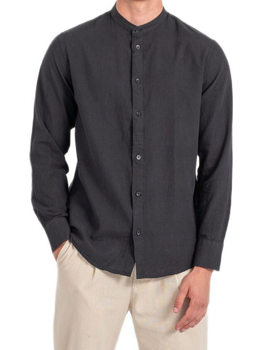 Vittorio Artist Long-sleeved Linen Shirt Stripe...