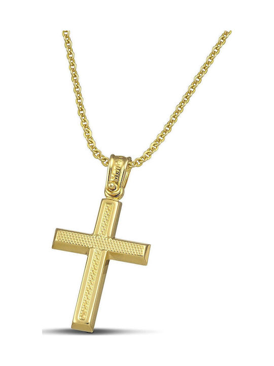 Themelidis Jewels Дамски Златен Кръст 14K с Вер...