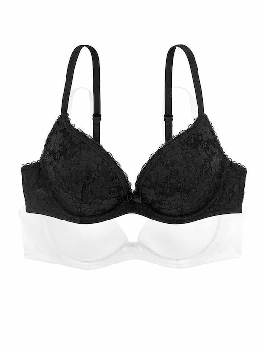 Sonia Ass Σουτιέν Push Up με Μπανέλες 2Pack