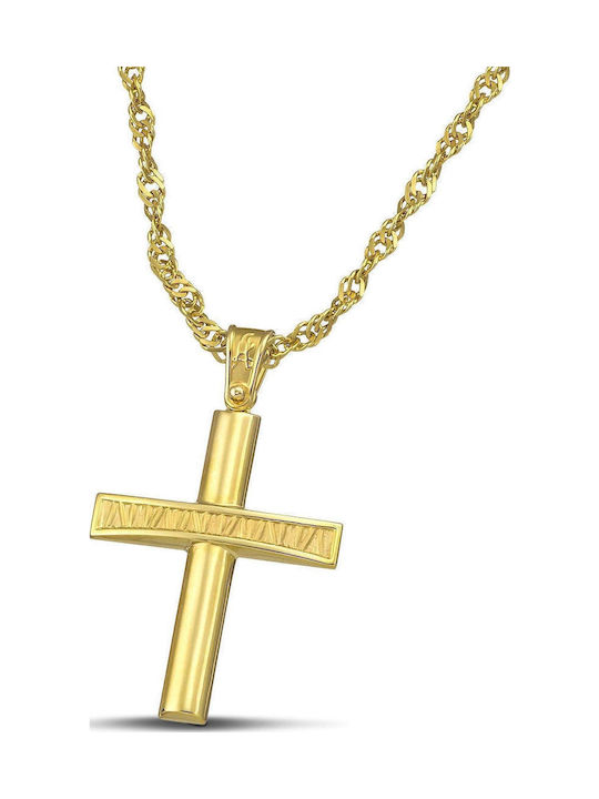 Themelidis Jewels Aur Cruce 14K cu Lanț