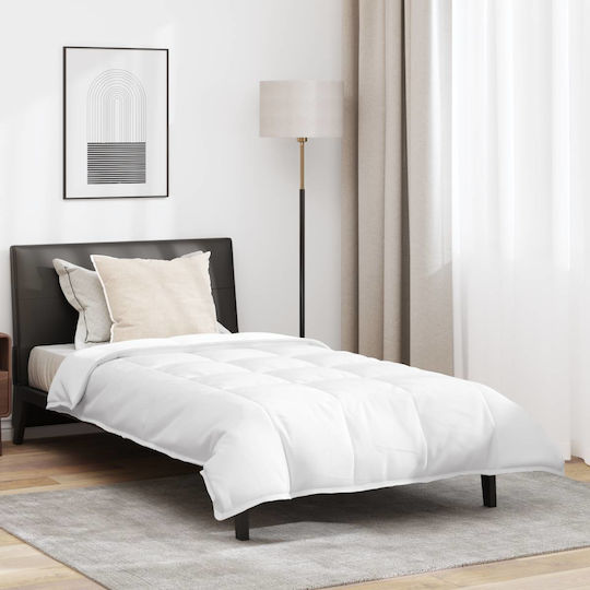 vidaXL Bettdecken-Set Einzelbett Daunen 135x220cm White 2Stück