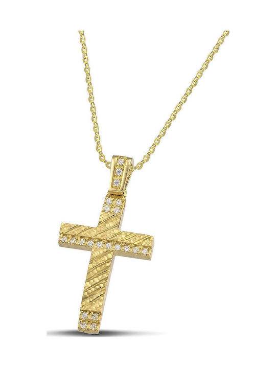 Themelidis Jewels Γυναικείος Χρυσός Σταυρός 14Κ...