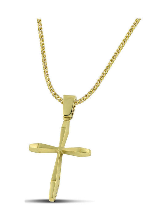 Themelidis Jewels Ανδρικός Χρυσός Σταυρός 14Κ μ...