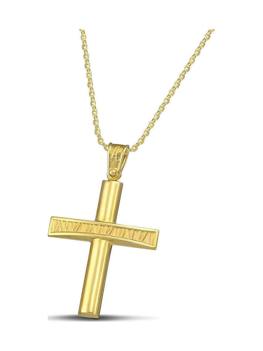 Themelidis Jewels Aur Cruce 14K cu Lanț