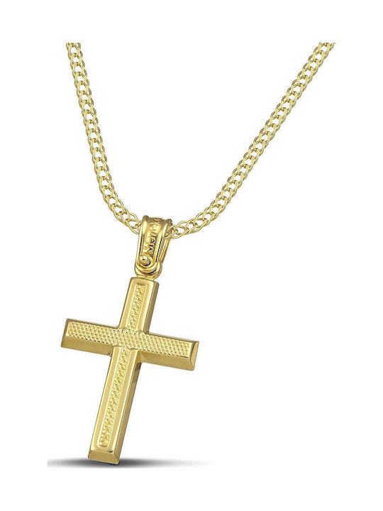 Themelidis Jewels Дамски Златен Кръст 14K с Вер...