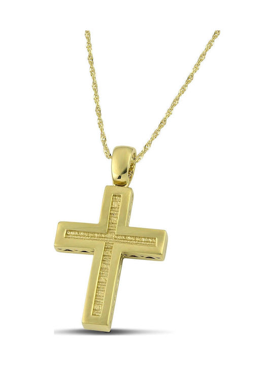 Themelidis Jewels Ανδρικός Χρυσός Σταυρός 14Κ Δ...
