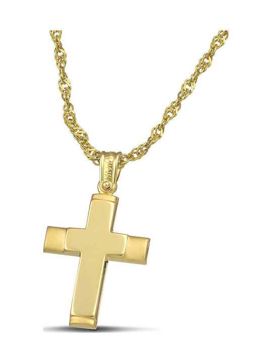 Themelidis Jewels Дамски Златен Кръст 14K с Вер...