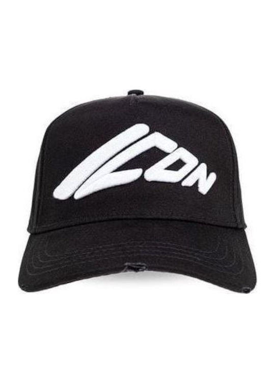Dsquared2 Мъжки Icon New Generation Бейзболна Шапка Черно-Бяла