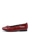 Damen Ballerinas aus Lackleder Rote