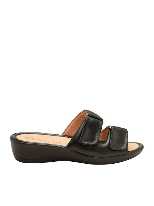 Toscana Slippers Πλατφόρμες Μαύρες