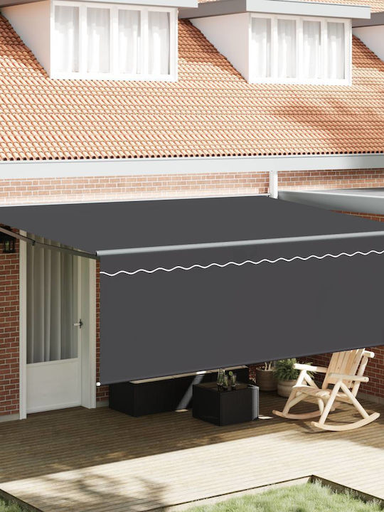 vidaXL Terrace Wall Tent Gray 4.5x3cm