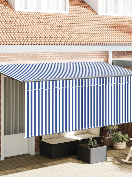 vidaXL Terrace Wall Tent with LED Light Blue 3....