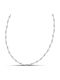 Themelidis Jewels Γυναικεία Αλυσίδα Λαιμού από Ανοξείδωτο Ατσάλι Λεπτή Πάχους 3.5mm και Μήκους 45cm