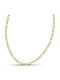 Themelidis Jewels Chain Neck made of Stainless Steel Gold-plated Thin Thickness 3.8mm and Length 65cm