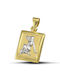 Themelidis Jewels Charm Talisman Constantine Zodiac Sign Virgo made of 9 K Gold