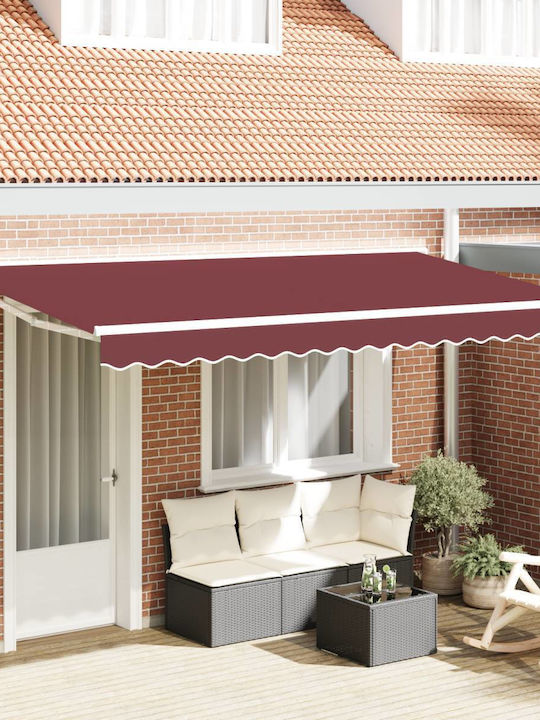 vidaXL Cort Terasă Burgundy x2m